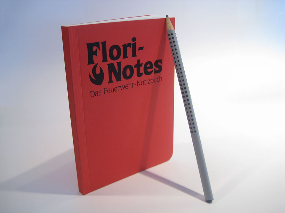 Flori-Notes im Vergleich zu einem herkömmlichen Bleistift